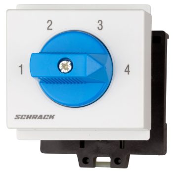   SCHRACK - Fokozatkapcsoló, 1-2-3-4, sorbaépíthető, 20A, 1 p, M10HSMA - IN083220--