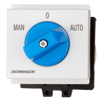   SCHRACK - Átkapcsoló, MAN-0-AUTO, sorbaépíthető, 20A, 1 p, M10HSMA - IN086122--