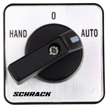   SCHRACK - Átkapcsoló, HAND-0-AUTO, 4 pontos rögzítésű, 1 pólusú, 20A - IN0E31F2B-