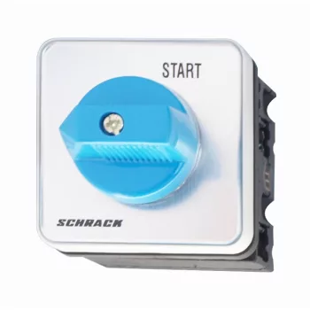   SCHRACK - Nyomógomb, STOP-START, központi rögzítésű, 20A, 1p, M10HZ - IN0ZC102--