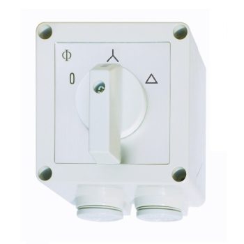   SCHRACK - Csillag-háromszög kapcsoló, műanyag tokozat, 7.5kW, 3p, CA20 - IN232001--