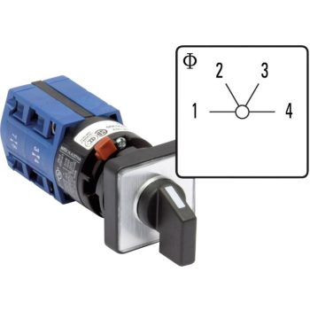 SCHRACK - Fokozatkapcsoló 1-pólus/10A/1-2-3-4 - IN622231--