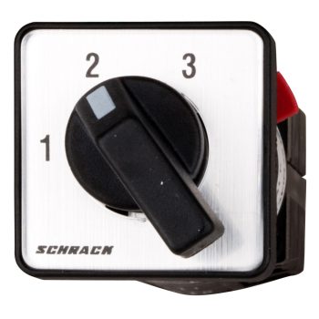   SCHRACK - Fokozatkapcsoló, 1-2-3, központi rögz, 10A, 1 pólusú, M4HZ - IN623901--