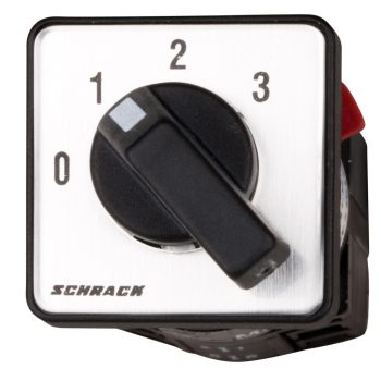   SCHRACK - Fokozatkapcsoló, 0-1-2-3, központi rögzítés, 10A, 1 p, M4HZ - IN623903--