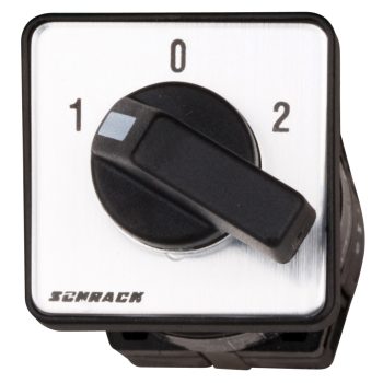   SCHRACK - Átkapcsoló, 1-0-2, központi rögzítésű, 10A, 1 pólusú, M4HZ - IN626110--