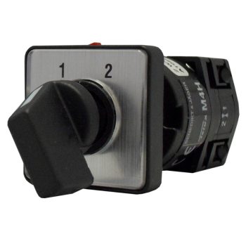   SCHRACK - Váltókapcsoló, 1-2, központi rögzítésű, 10A, 2 pólusú, M4HZ - IN627210--