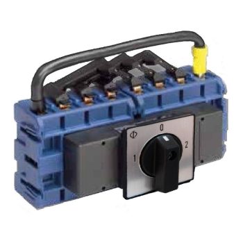   SCHRACK - Átkapcsoló 4-pólus, központi rögzítésű 40A, 15kW, 1-0-2 - IN805002--