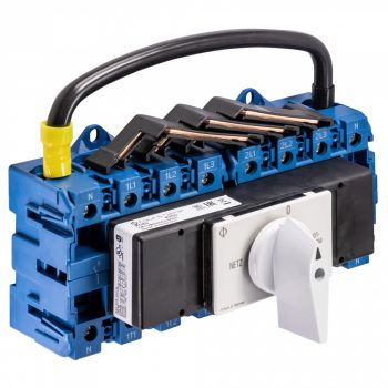   SCHRACK - Átkapcsoló Netz-0-Not, kalapsín rögzítés 4 pólusú, 125A - IN882112--