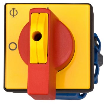   SCHRACK - Vész-ki főkapcsoló 0-1, 4 pontos rögzítésű, 3 pólusú, 20A - IN892007--