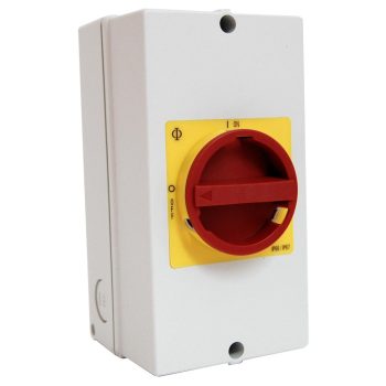   SCHRACK - Vész-ki főkapcsoló műa tokozatban,0-1, 32A, 3 p + 1z/1n s.é. - IN892012--