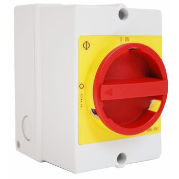   SCHRACK - Vész-ki főkapcsoló műa tokozatban,0-1, 20A, 6 p + 1z/1n s.é. - IN892015--