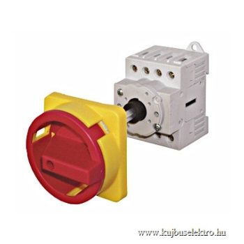   SCHRACK - Vész-ki főkapcsoló 0-1, ajtókuplungos, 4p, 80A/AC23 22kW - IN8A2438--