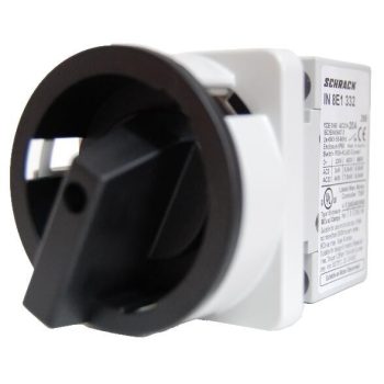   SCHRACK - Főkapcsoló 0-1, 4 pontos rögzítés, 3 pólusú, 25A/AC23 10kW - IN8E1333--