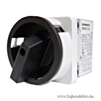   SCHRACK - Főkapcsoló 0-1, 4 pontos rögzítés, 3 pólusú, 63A/AC23 22kW - IN8E1337--