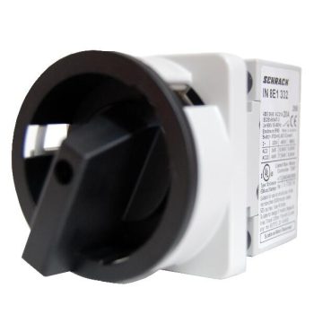   SCHRACK - Főkapcsoló 0-1, 4 pontos rögzítés, 3 pólusú, 80A/AC23 22kW - IN8E1338--