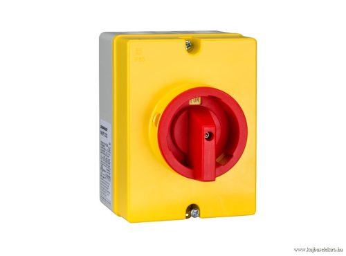 SCHRACK - IN8P2338 Vész-ki főkapcsoló IP65 műanyag tokozatban 3p 80A/AC23 22kW