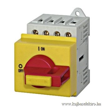   SCHRACK - Vész-ki főkapcsoló, 0-1, sorbaépíthető, 3p, 20A/AC23 5.5kW - IN8R2322--