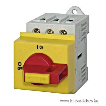   SCHRACK - Vész-ki főkapcsoló, 0-1, sorbaépíthető, 3p 125A/AC23 45kW - IN8R232B--