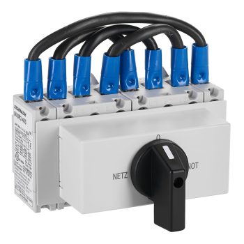   SCHRACK - Átkapcsoló Netz-0-Not, sorbaépíthető, 4 pólus 63A, 22kW - IN8R3463--