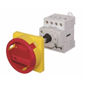   SCHRACK - Vész-ki főkapcsoló, ajtókuplungos, 3p+1z+1ny, 80A/AC23 22kW - IN9B2000--