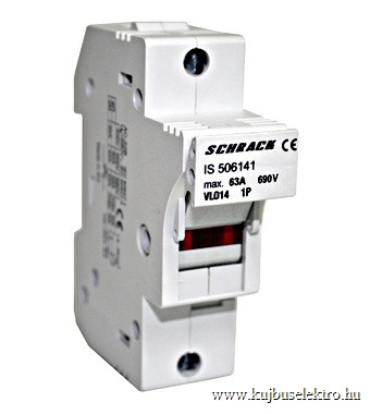 SCHRACK-IS506141 Biztosítós szakaszoló kapcsoló, 14x51mm, 1 pólusú, 50A
