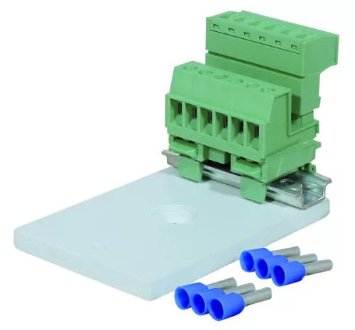 SCHRACK - Áramváltó sorkapocs, ARROW II, 1-3 nagyság 1 - 3 nagyságú készülékhez, áramváltó beszereléséhez, 6 pólusú, 2.5mm² - ISA05350--