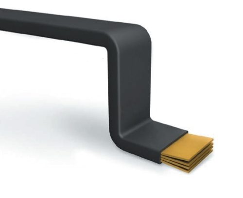 SCHRACK - ISL04005 Laminált rézsín, 5x40x1, szigetelt, 2m hosszú