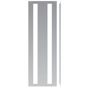   SCHRACK - Kivágott modul takarólap 2x46KE, 300x1000mm  RAL7035  - ISM3100301