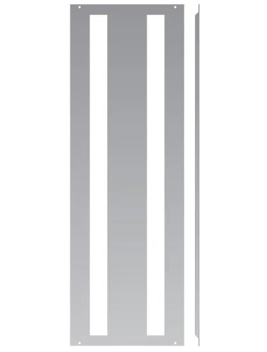 SCHRACK - Kivágott modul takarólap 2x46KE, 300x1000mm  RAL7035  - ISM3100301