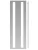 SCHRACK - Kivágott modul takarólap 2x46KE, 300x1000mm  RAL7035  - ISM3100301