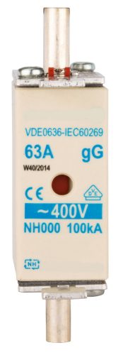 SCHRACK - ISP00004 NH00 biztosító betét gG 4A, 400VAC, 100kA