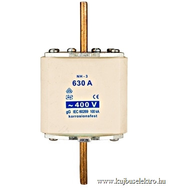 SCHRACK - ISP03400 NH3 biztosító betét gG 400A, 400VAC, 100kA