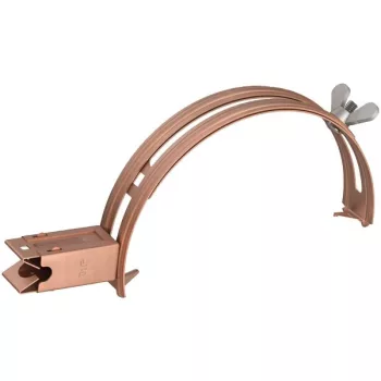   J.PRÖPSTER-110523 R - tetővez. tartó Niro kúpcserépre, Rd10-hez, réz, eltartás: 37mm