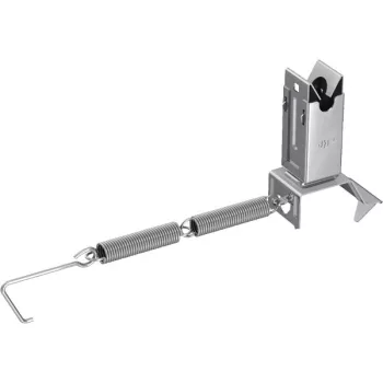   J.PRÖPSTER-110525 R - tetővez. tartó Niro kúpcserépre - rugós feszítéssel, Rd10-hez, V2A, eltartás: 57mm