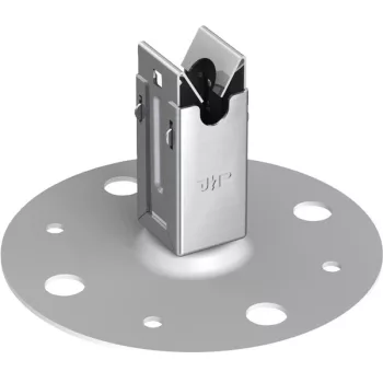   J.PRÖPSTER-110533 tetővezeték tartó körlap + Niro, Rd8-hoz, eltartás: 43mm