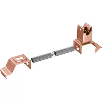   J.PRÖPSTER-110542 tetővezeték tartó Niro kúpcserépre - rugós feszítéssel, Rd8-hoz, réz, eltartás: 37mm