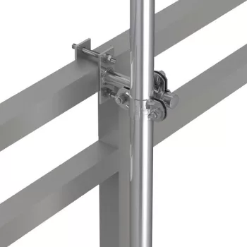   J.PRÖPSTER-490495 felfogóoszlop tartó, négyszögletes 20x20 - 50x50mm, V2A