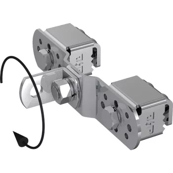   J.PRÖPSTER-490506 zászlós - ISO traverse tartó kapcsos rögzítővel, 5-22mm befogási tartomány, V2A