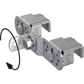   J.PRÖPSTER-490507 zászlós - ISO traverse tartó kapcsos rögzítővel, 20-37mm befogási tartomány, V2A