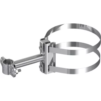   J.PRÖPSTER-490541 Felfogóoszlop-tartó szalagbilinccsel, V2A