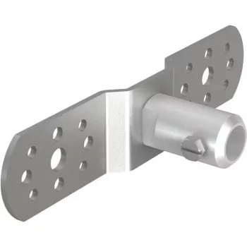   J.PRÖPSTER-490585 16plus"", Oldalfali tartó a GFK-ISO szigetelő rúdhoz, V2A"