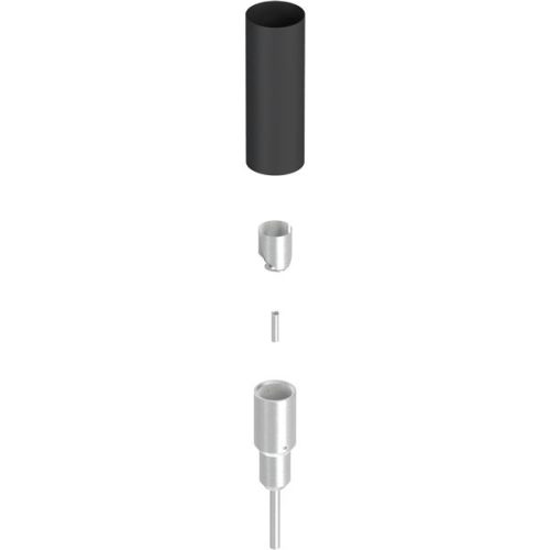 J.PRÖPSTER-651200 HVC-50 alsó csatlakozó idom, Aluminium