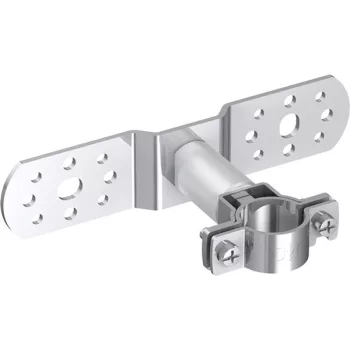 J.PRÖPSTER-662010 rögzítőlap, V2A, lyukhellyel