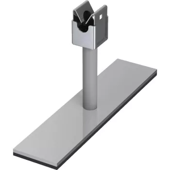   J.PRÖPSTER-920860B R - NIRO vezetéktartó fémlemeztetőre mágnesfólia-talpas rögzítéssel, Rd10-hez, kiemeléssel