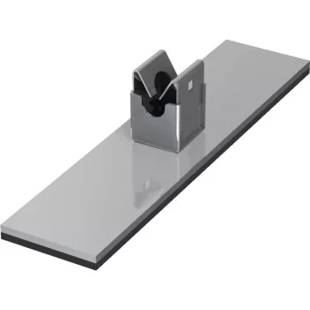   J.PRÖPSTER-920860 R - NIRO vezetéktartó fémlemeztetőre mágnesfólia-talpas rögzítéssel, Rd10-hez