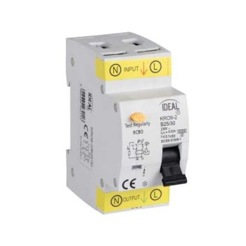   KANLUX-23211 - KRO6-2/B25/30 é.v. relé kismegszakító + életvéd.relé