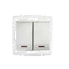 KANLUX-24843 - DOMO 01-1120-243 ezü Jelzőfényes csillárkapcsoló