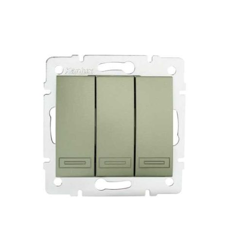 KANLUX-25017 - DOMO 01-1090-250 pezs Hármas csillárkapcsoló