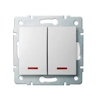   KANLUX-25079 - LOGI 02-1120-102 feh Jelzőfényes csillárkapcsoló