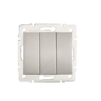   KANLUX-25195 - LOGI 02-1090-143 ezü Hármas csillárkapcsoló